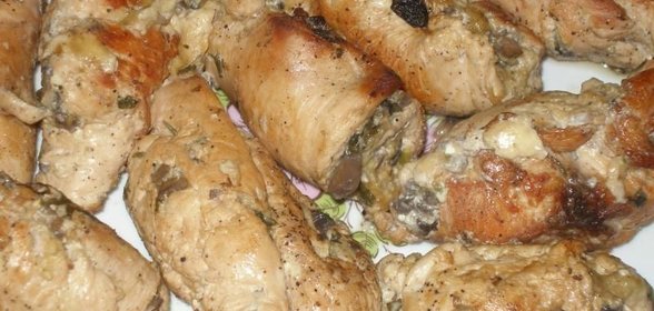 Рулетики из индейки с начинкой