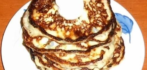 Сырные оладьи с брынзой