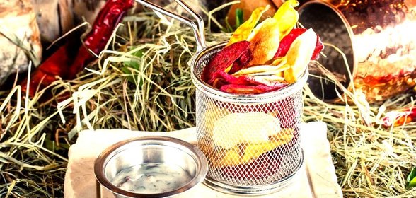 Хрустящие овощные чипсы