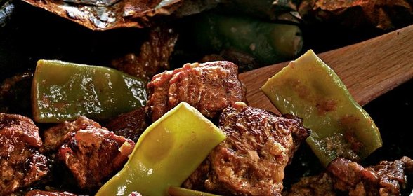 Рагу из фасоли с бараниной