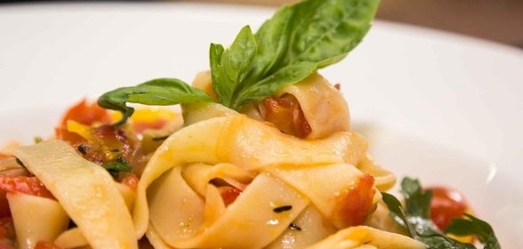 Феттучине с овощами