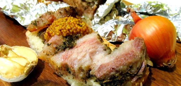 Сало запеченное