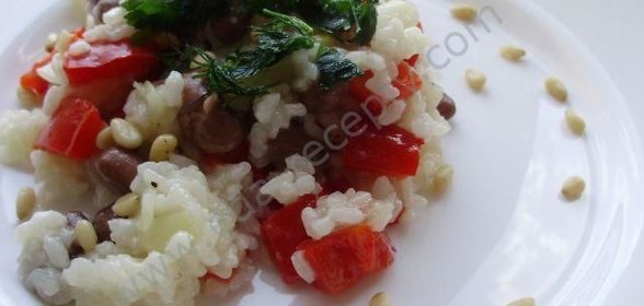 Постное ризотто с овощами