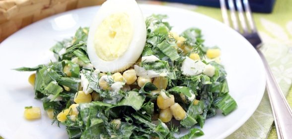 Салат с черемшой