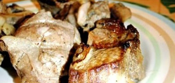 Куриный шашлык в микроволновке