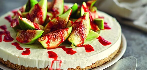 Легкий торт с инжиром