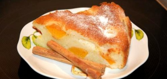 Абрикосовый пирог по-быстрому