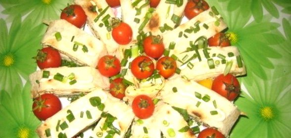 Лаваш с еврейским салатом