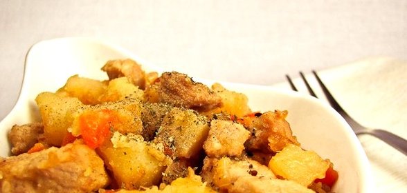 Жаркое из говядины с картофелем