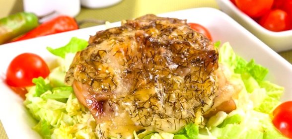 Куриные бедрышки, запеченные с сыром