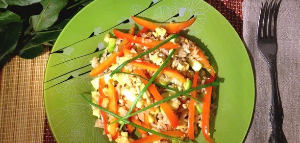 Рис с овощами по-китайски
