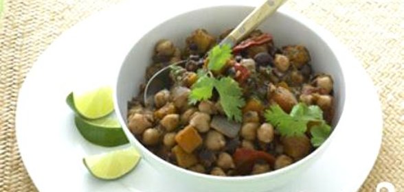 Рагу из тыквы и фасоли