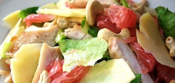 Салат с помело