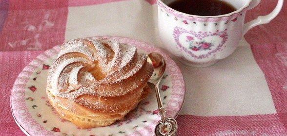 Заварные кольца со сливочным кремом