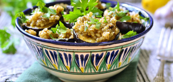 Баклажаны с орехами