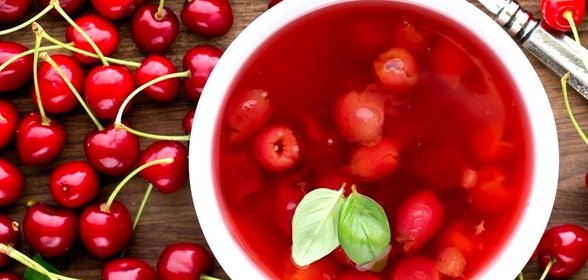 Кисель из свежей вишни