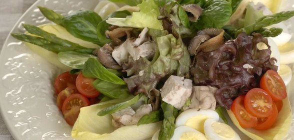 Салат из мозгов с анчоусами