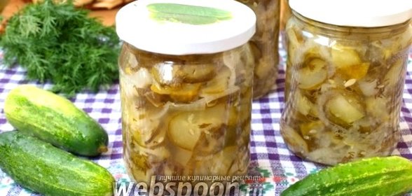 Зимний салат из огурцов