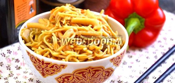 Кальмары с лапшой