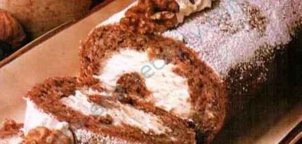 Рулет с грецкими орехами