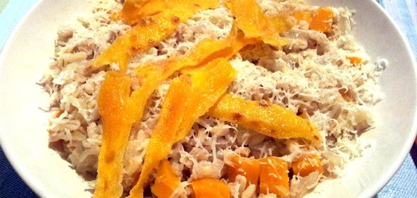 Орцотто с фенхелем, тыквой и сыром пекорино