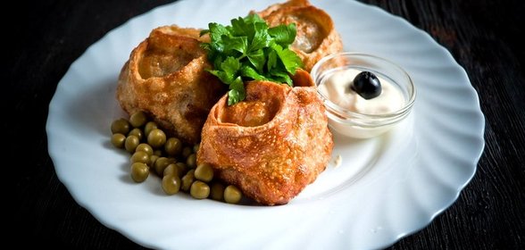 Манты жареные