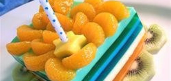 Семислойный желатиновый салат