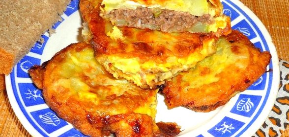 Кабачки с мясной начинкой