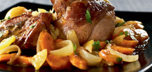 Рагу из филе и шейки баранины с овощами