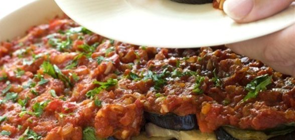 Запеканка из баклажанов