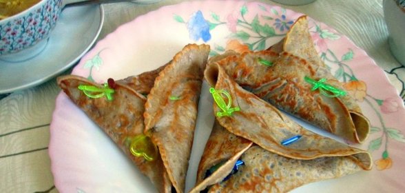 Блинчики с ароматной яблочной начинкой