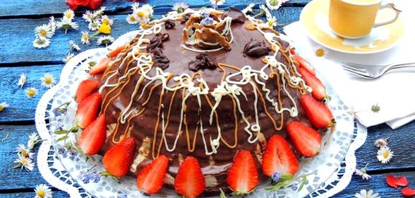 Торт «Французский крепвиль»