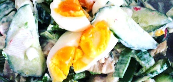 Салат с кальмарами HappyOldYear