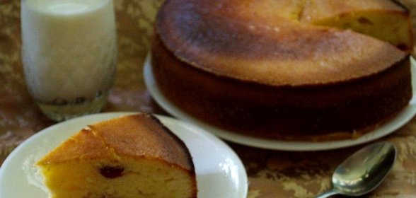 Манник с молочной заливкой
