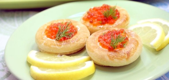 Волованы с икрой