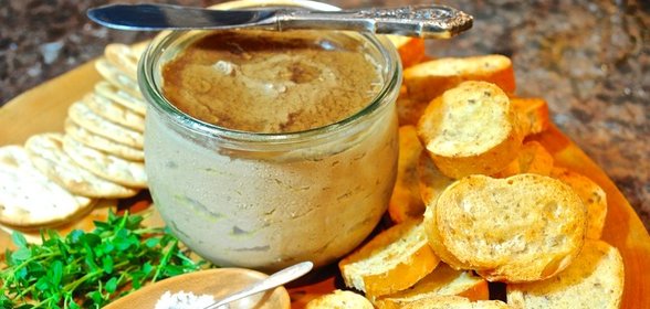 Паштет из куриной печени с луком