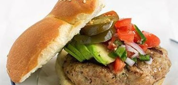 Бургеры с индейкой, чили и сыром