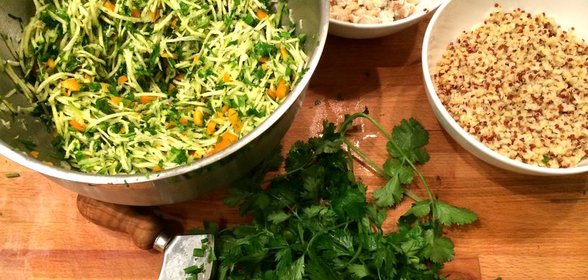 Табуле с крабовым мясом и фенхелем