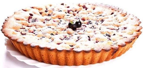 Кекс с черной смородиной и лимонной цедрой