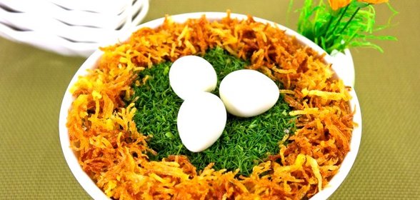 Салат «Гнездо глухаря»