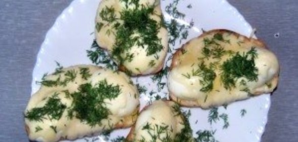 Бутерброды с яйцом и сыром