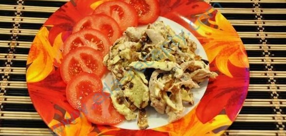 Салат с омлетом