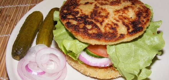 Постный бургер