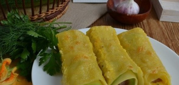 Сосиски с кабачком