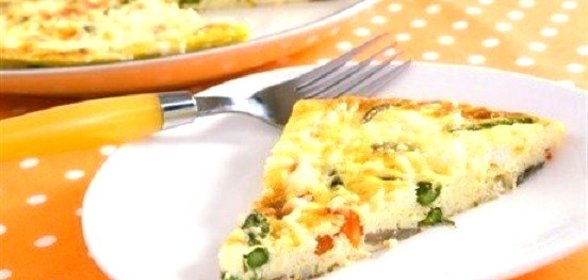 Омлет с творогом и зеленью