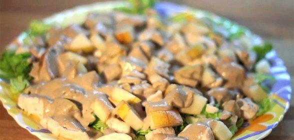 Куриный салат с волшебной заправкой