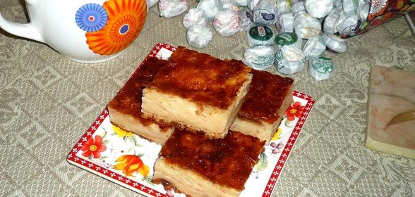 Творожная запеканка с грейпфрутом