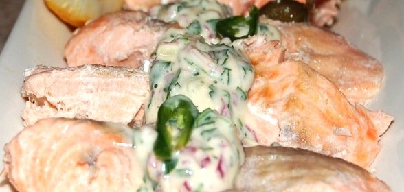 Семга отварная