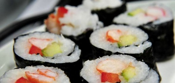 Роллы с креветками