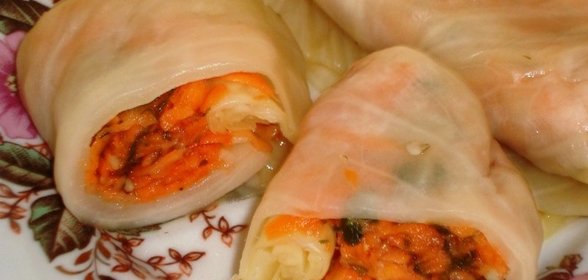 Голубцы закусочные с морковкой